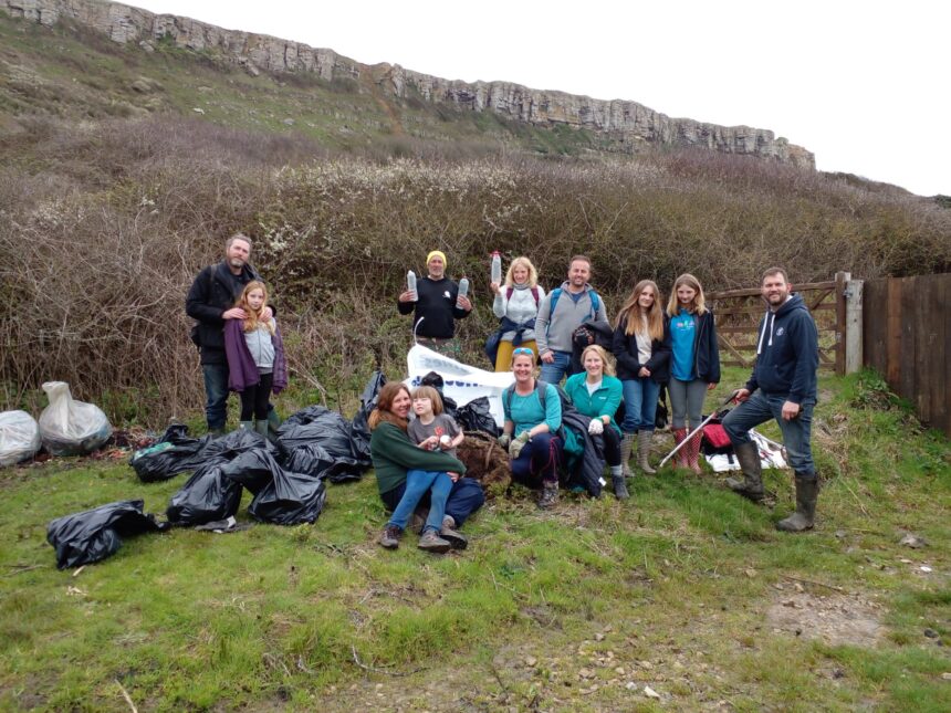 Beach clean at Chapman's Pool