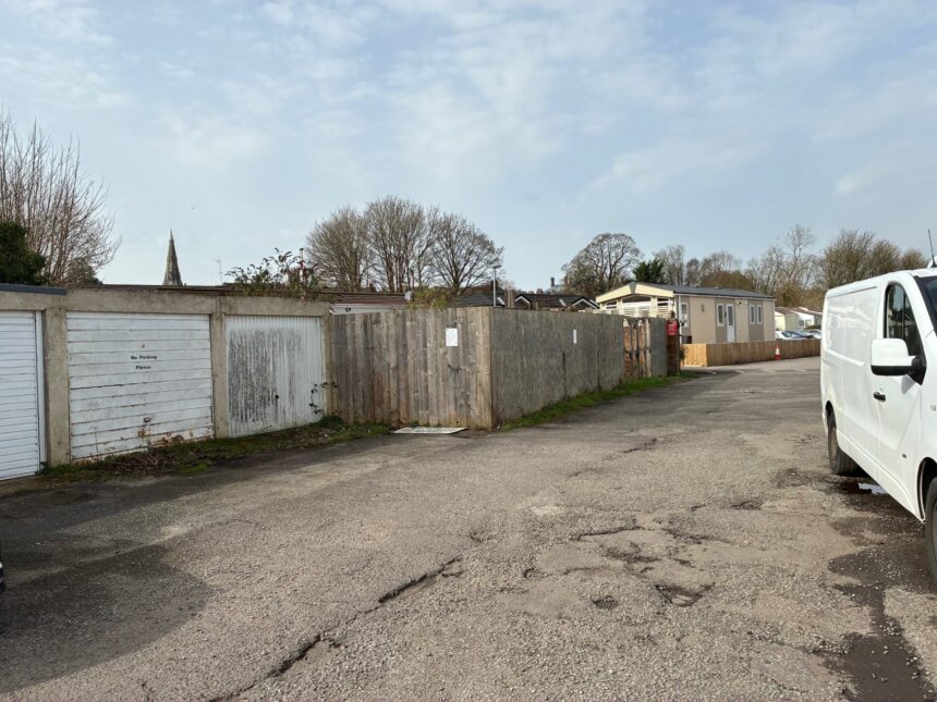 Casterbridge Estate - proposed home & workshop behind fencing