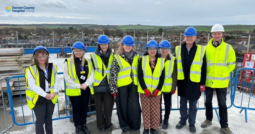 DCH Charity staff, Buckham Fair Committee & Tilbury Douglas Project Director, Gareth Drake.