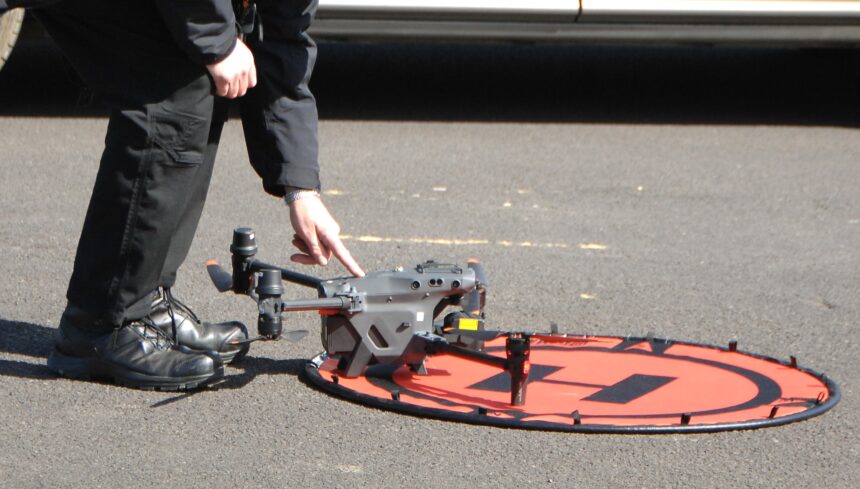 Police keep a close eye on some youths in Weymouth on Easter Monday