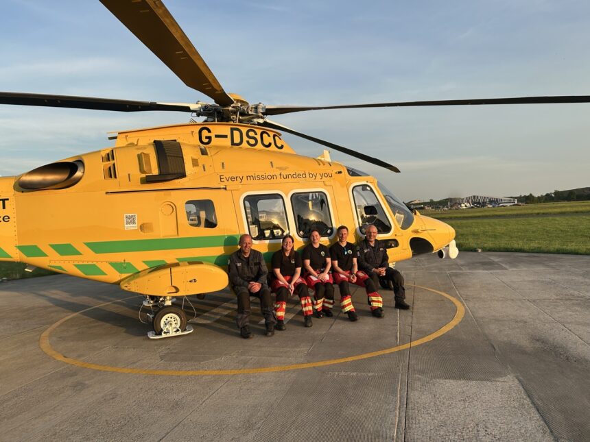 Air Ambulance second helicopter touches down - and you can help name it
