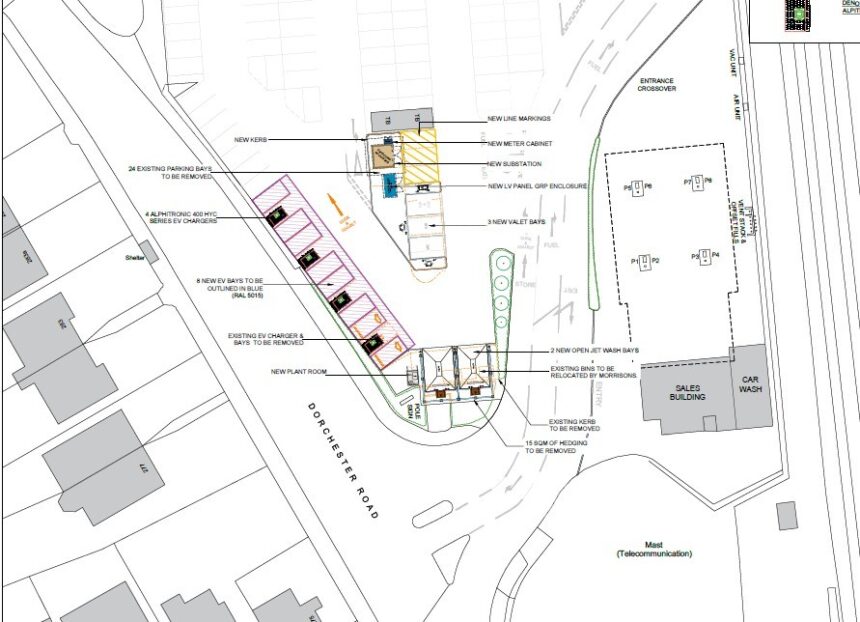 Proposed layout for the Morrisons site
