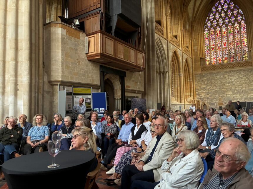 The audience at Milton Abbey