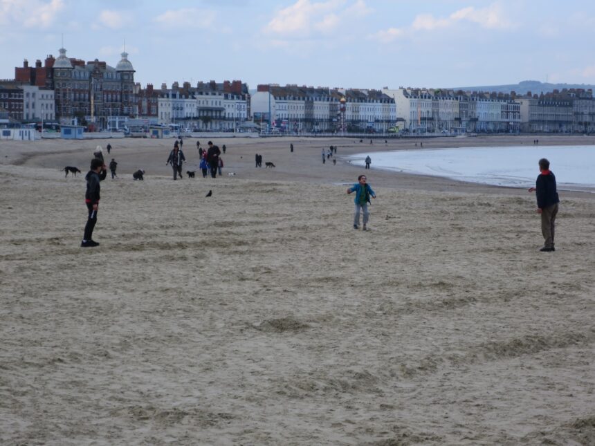 Weymouth Beach from Pavilion end