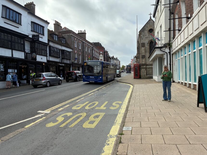 Bus Stop With Damory Bus Dorchester