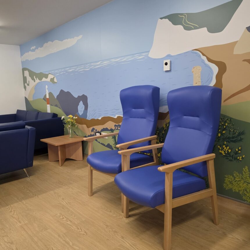 Day Room Mural created by Anna Crennell