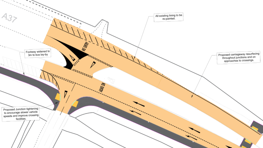 Improvements planned for the A37 near Dorchester this autumn
