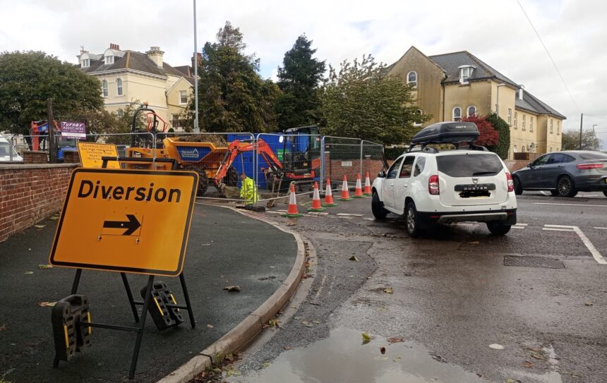 Road chaos in Weymouth